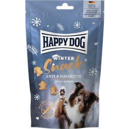 Happy Dog Winter Snack mit Ente und Hagebutte - 100 g