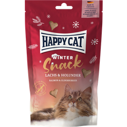 Happy Cat Winter Snack - Salmone e Sambuco - 70 g