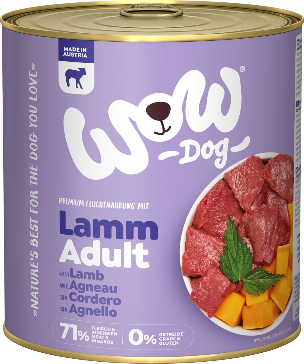 WOW ADULT mit Lamm, Kürbis + Brennnessel - 800 g