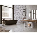 United Pets MINÙ - mačje stranišče s pokrovom - siva/bela