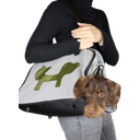 Mesh Bag ECO - Borsa per Trasporto di Cani e Gatti - Nero/verde