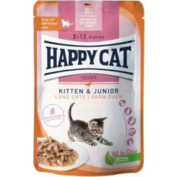 Happy Cat Meat in Sauce Kitten in Bustina - Anatra - 85 g