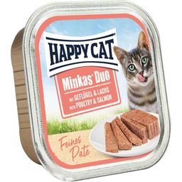 Happy Cat Minkas DuoPaté Geflügel und Lachs - 100 g