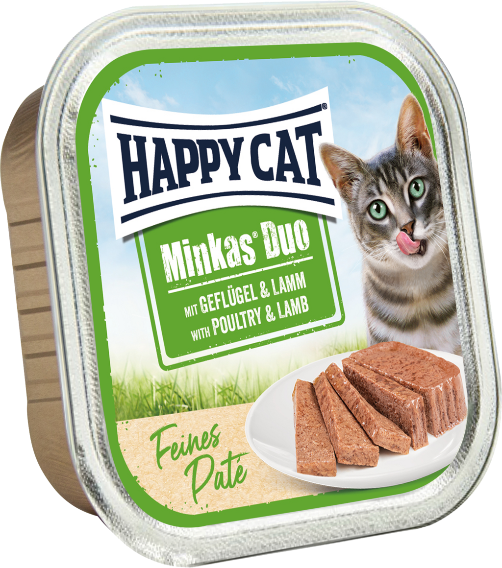 Happy Cat Minkas DuoPaté Geflügel und Lamm - 100 g
