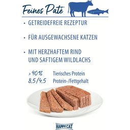 Minkas DuoPaté - Manzo e Salmone Selvatico - 100 g