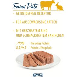 Happy Cat Minkas DuoPaté Rind und Kaninchen - 100 g