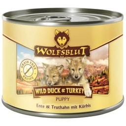 Hundenassfutter Wild Duck & Turkey Puppy Truthahn & Ente - 200 g