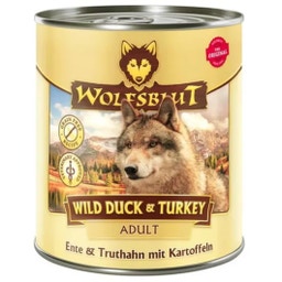 Natvoer voor Honden - Wild Duck & Turkey Kalkoen & Eend - 800 g
