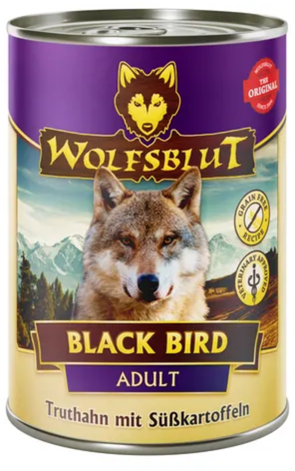 Hundenassfutter Black Bird Truthahn & Süßkartoffel - 395 g