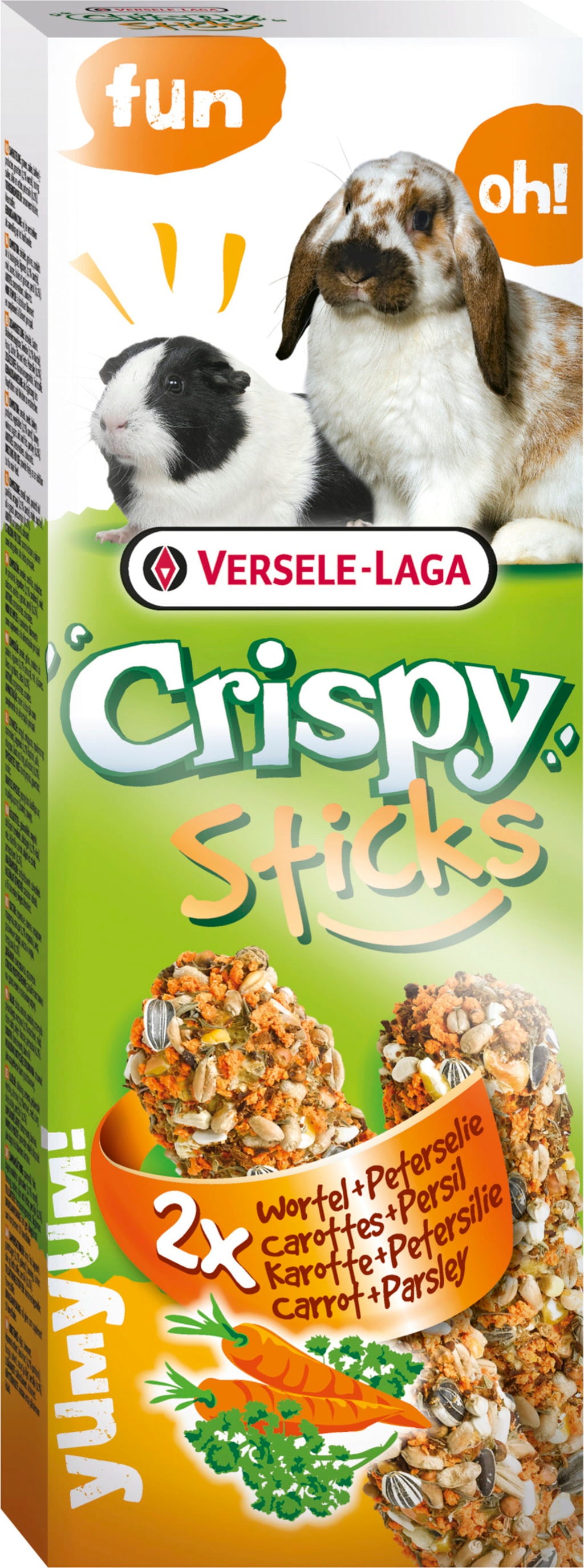 Crispy Sticks für Kaninchen + Meerschweinchen - Karo.+ Peters.