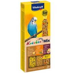 Kräcker® Trio-Mix Ei, Frucht, Honig - Sittiche - 3 Stk