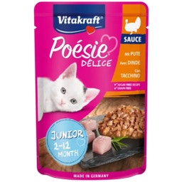 Katzennassfutter Poésie® Délice Sauce Junior + Putenbrust - 85 g