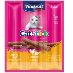 Vitakraft Mačji prigrizek Cat Stick® + - Perutnina in jetra