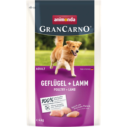 GranCarno Trockenfutter Adult Geflügel und Lamm - 4 kg