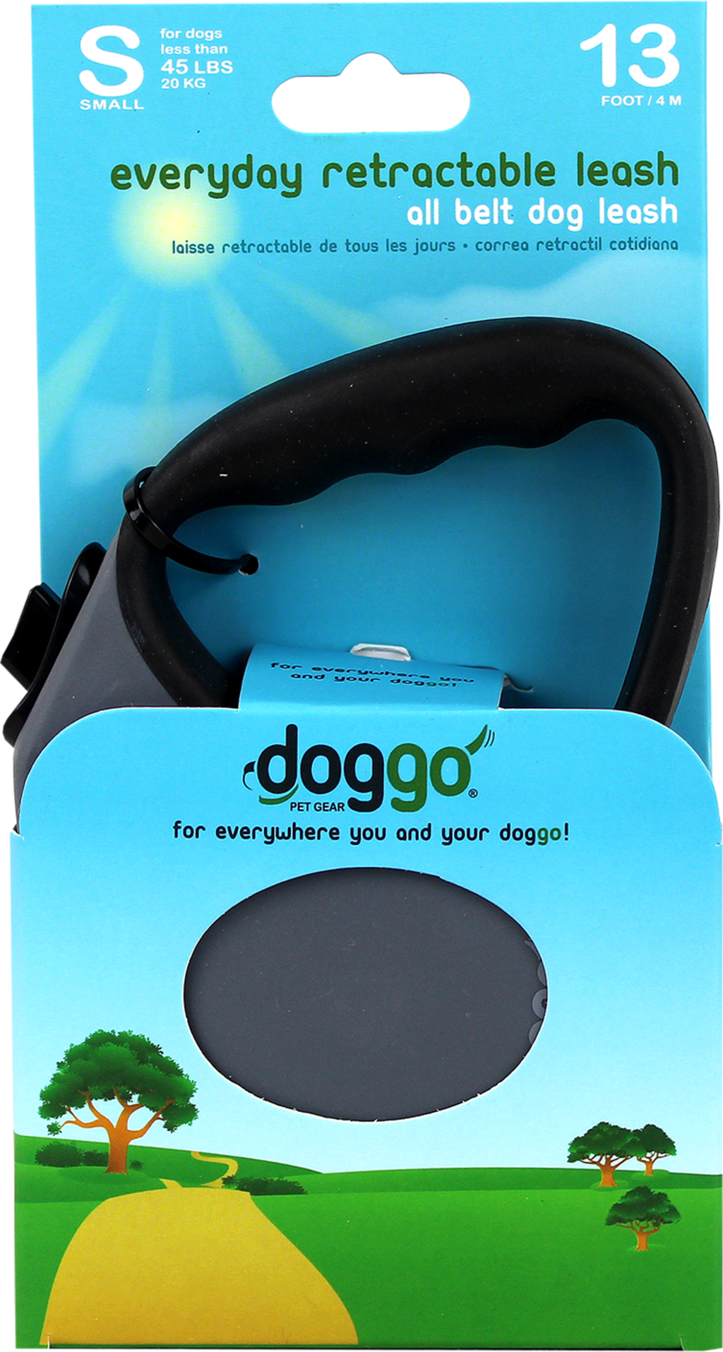 Doggo Hunde Rollleine grau S (4 m) - 1 Stk