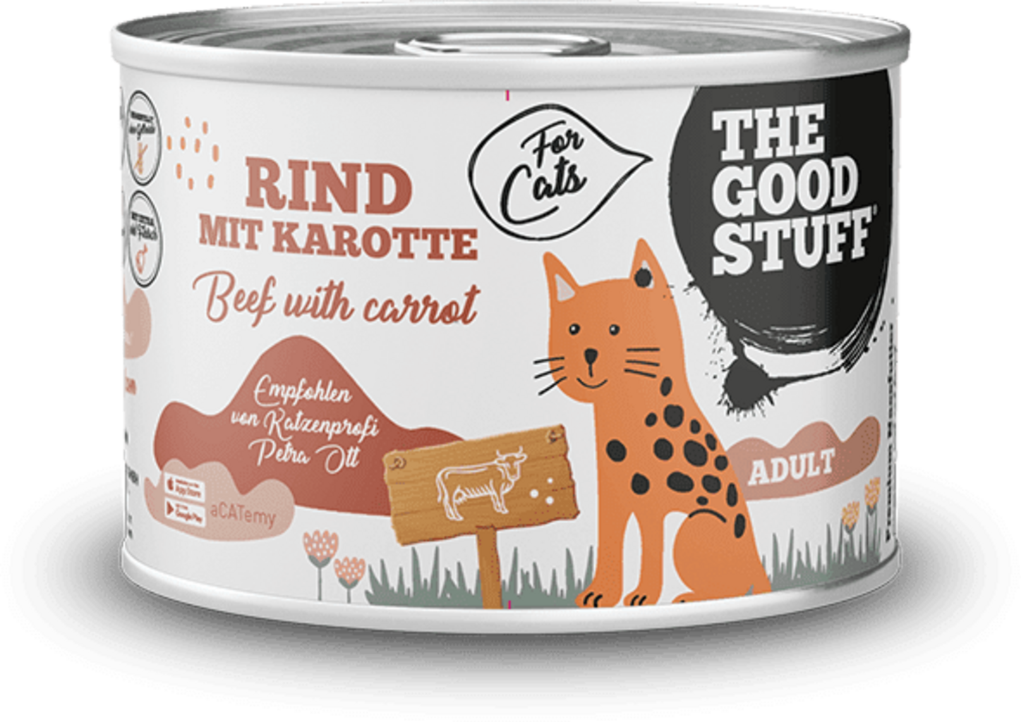 RIND & KAROTTE Adult Katzen Nassfutter, 200 g