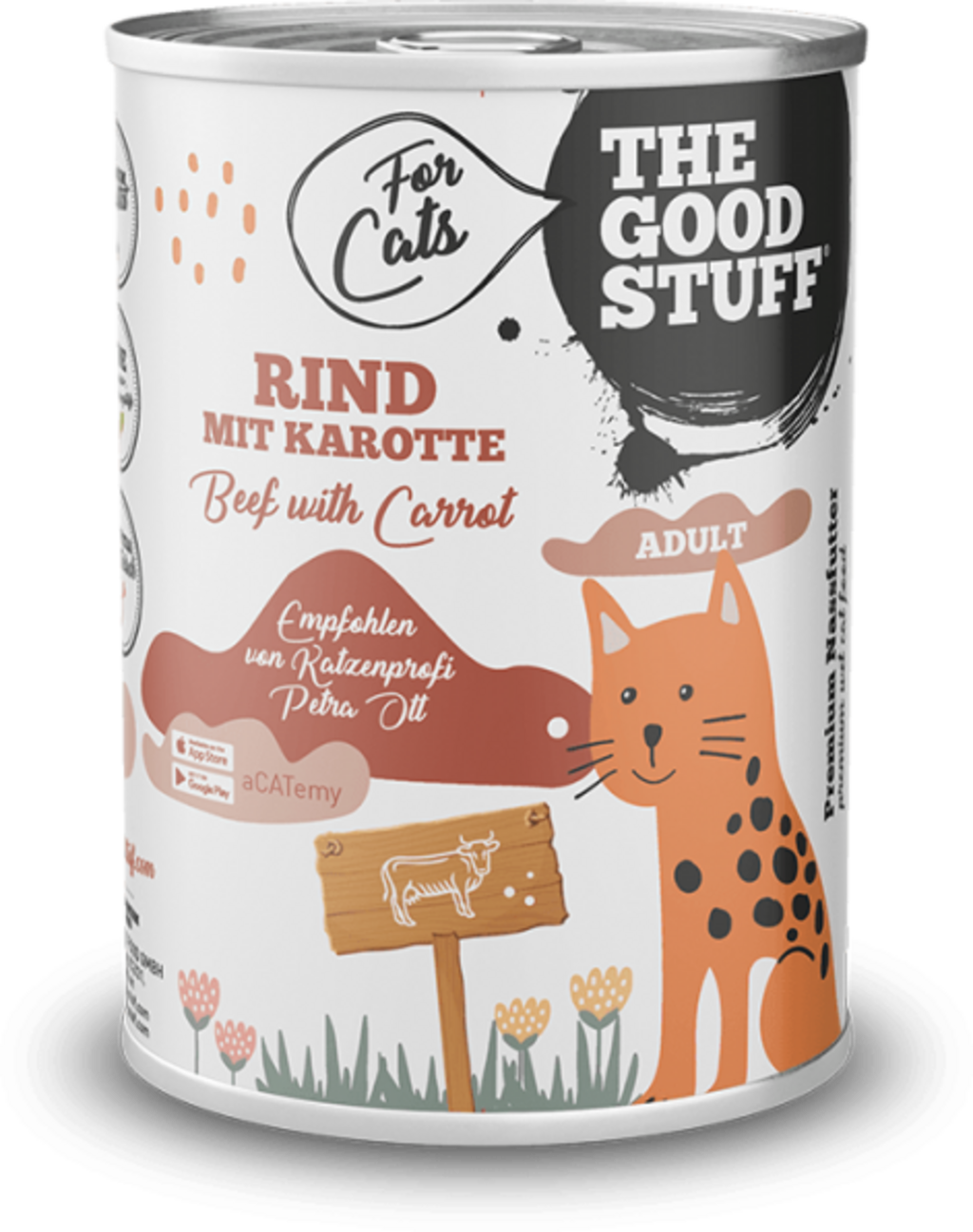 The Goodstuff RIND & KAROTTE Adult Katzen Nassfutter - 400 g