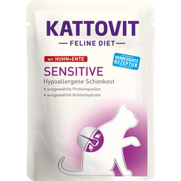 Kattovit Sensitive Frischebeutel  - Huhn+Ente