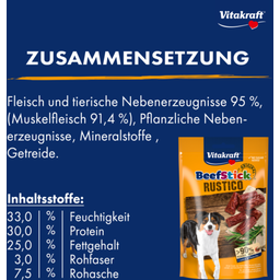 Vitakraft Hundesnack Beef Stick Rustico - 55 g