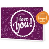 Zoolini "I Love You!" - darilni bon za tiskanje