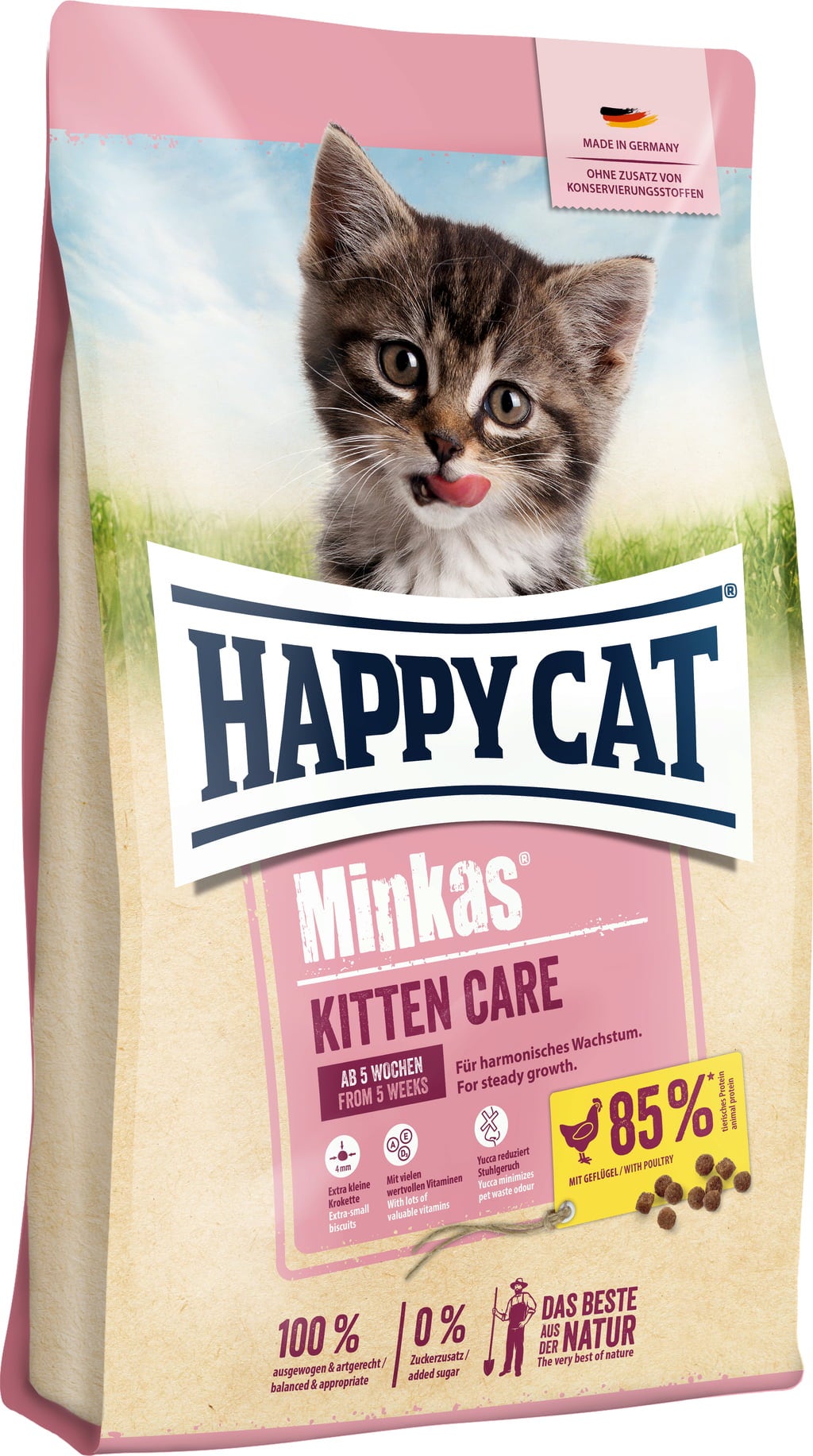 Trockenfutter Minkas Kitten Care Geflügel - 10 kg