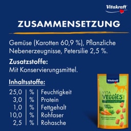 Vegetarischer Hundesnack Veggie Bits Karotte - 40 g