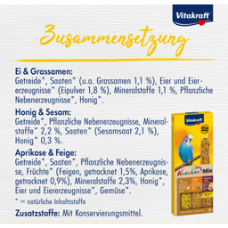 Kräcker® Trio-Mix Ei, Frucht, Honig - Sittiche - 3 Stk