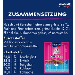 Vitakraft Katzensnack Cat Stick® + - Lachs MSC