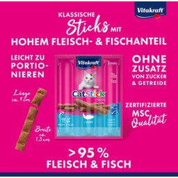 Vitakraft Katzensnack Cat Stick® + - Lachs MSC