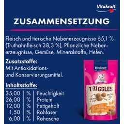 Vitakraft Katzensnack Triggles mit Truthahn - 40 g