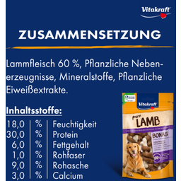 LAMB Bonas® Calciumknochen mit Lammfleisch - 80 g