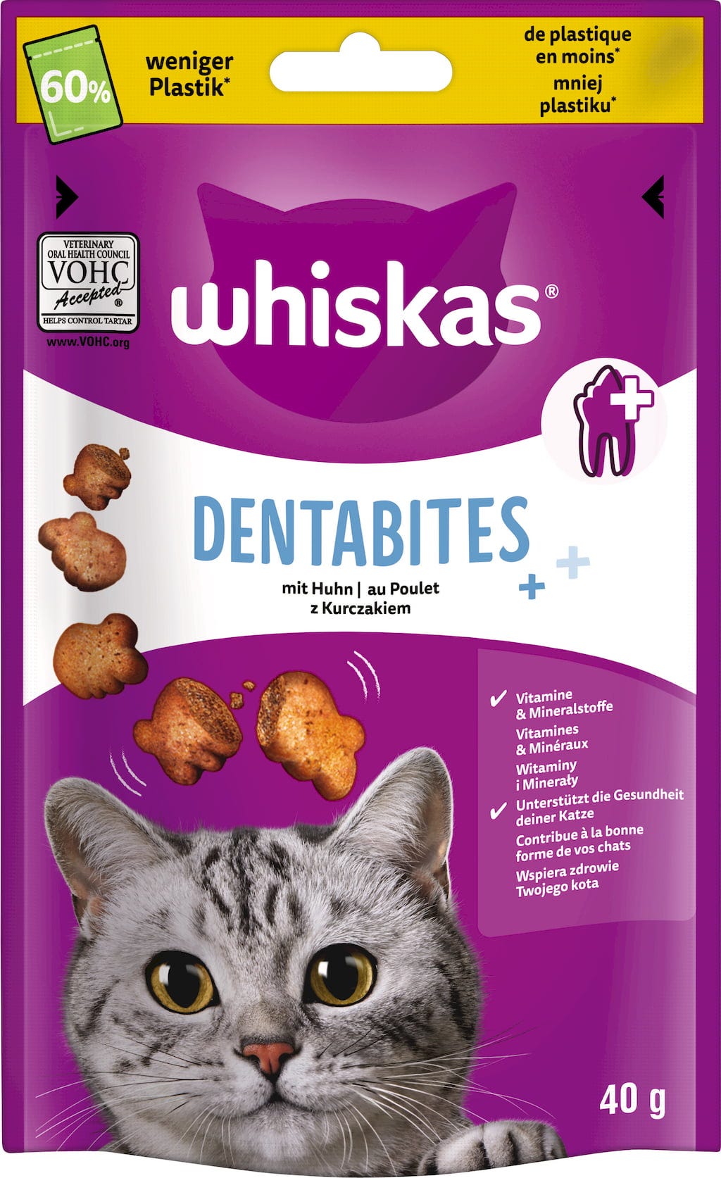 Whiskas Dentabites mit Huhn 40G