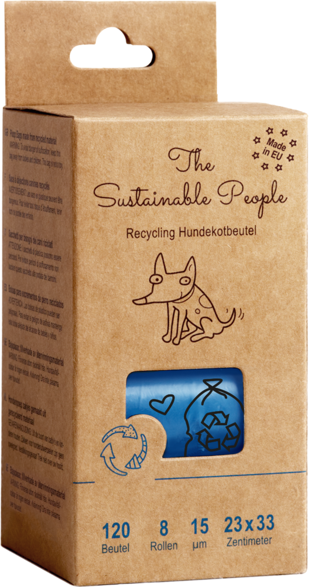 The Sustainable People Recycling Hundekotbeutel - 8 Rollen