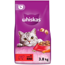 Whiskas Trocken mit Rind 1+ - 3,80 kg