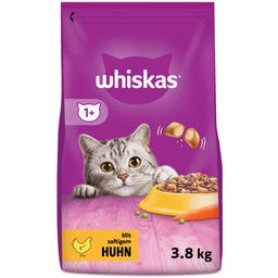 Whiskas Trocken mit Huhn 1+ - 3,80 kg