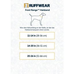 Ruffwear Collare Front Range™ - Blaze Orange - 28 - 36 cm