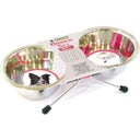Croci Doppelnapf Dos mit Träger - 2x 950 ml