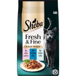 Fresh & Fine in Sauce mit Lachs und Thunfisch 6x50g - 300 g
