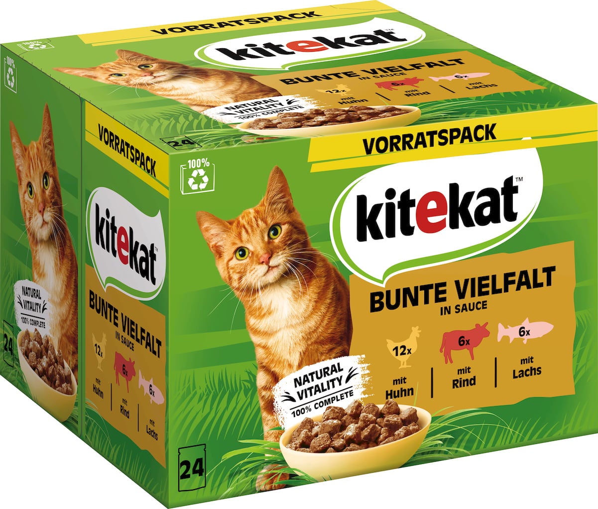 Frischebeutel 85g 24-Pack Bunte Vielfalt in Sauce