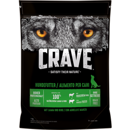 Crave Dog Trocken mit Lamm und Rind - 1 kg