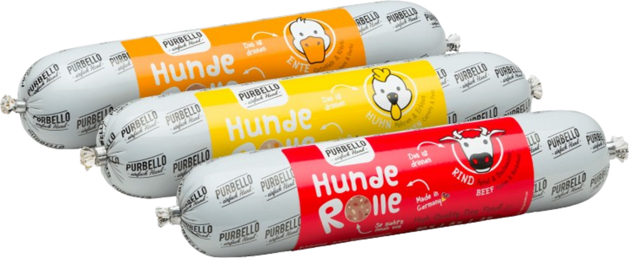 Hundewurst Megapack II 8x400g Huhn/Ente/Rind - 3,20 kg