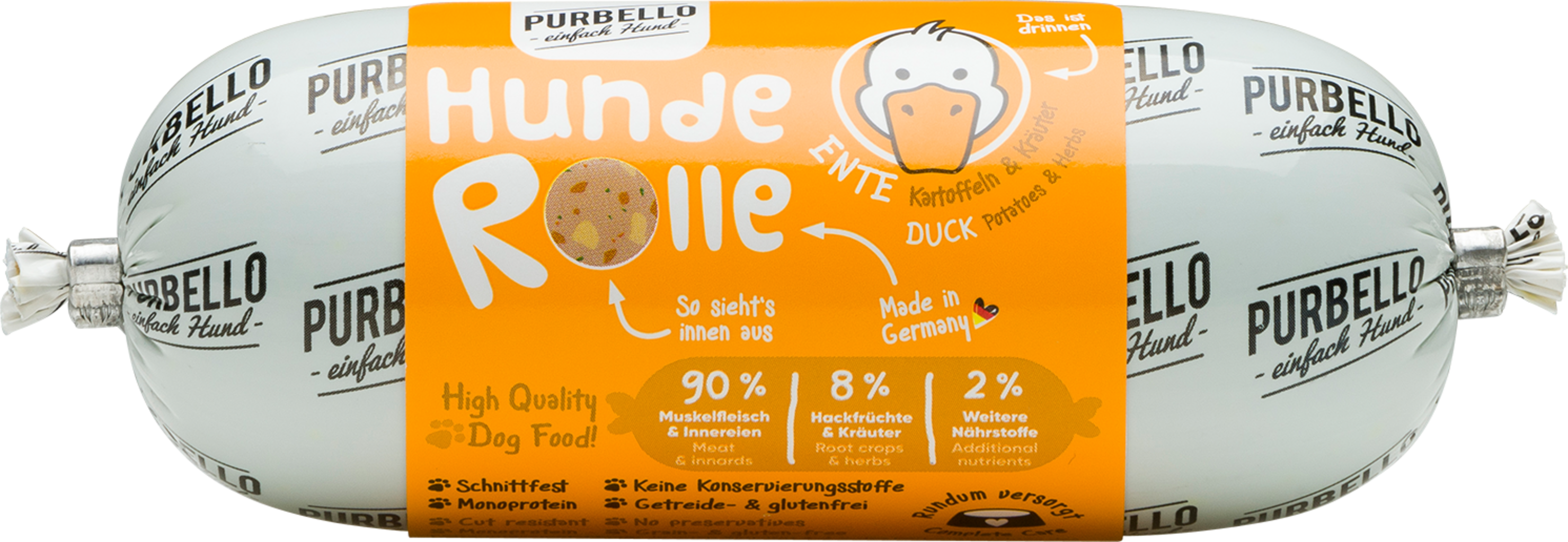 Purbello Hundewurst Ente