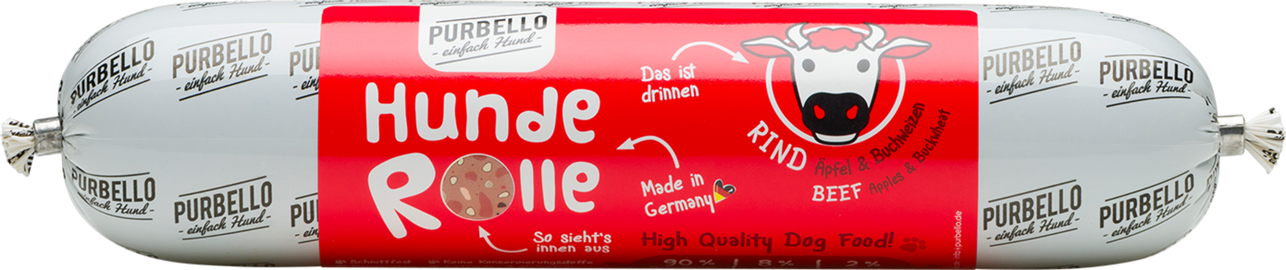 Purbello Hundewurst Rind - 400 g