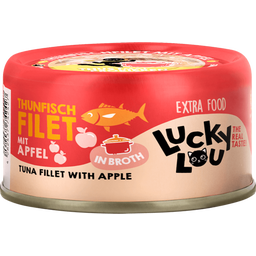 Lucky Lou Extra Food Thunfisch Apfel in Broth - 70 g
