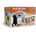 Lucky Lou Extra Food Pouch Broth-Mix-Box 12x70g