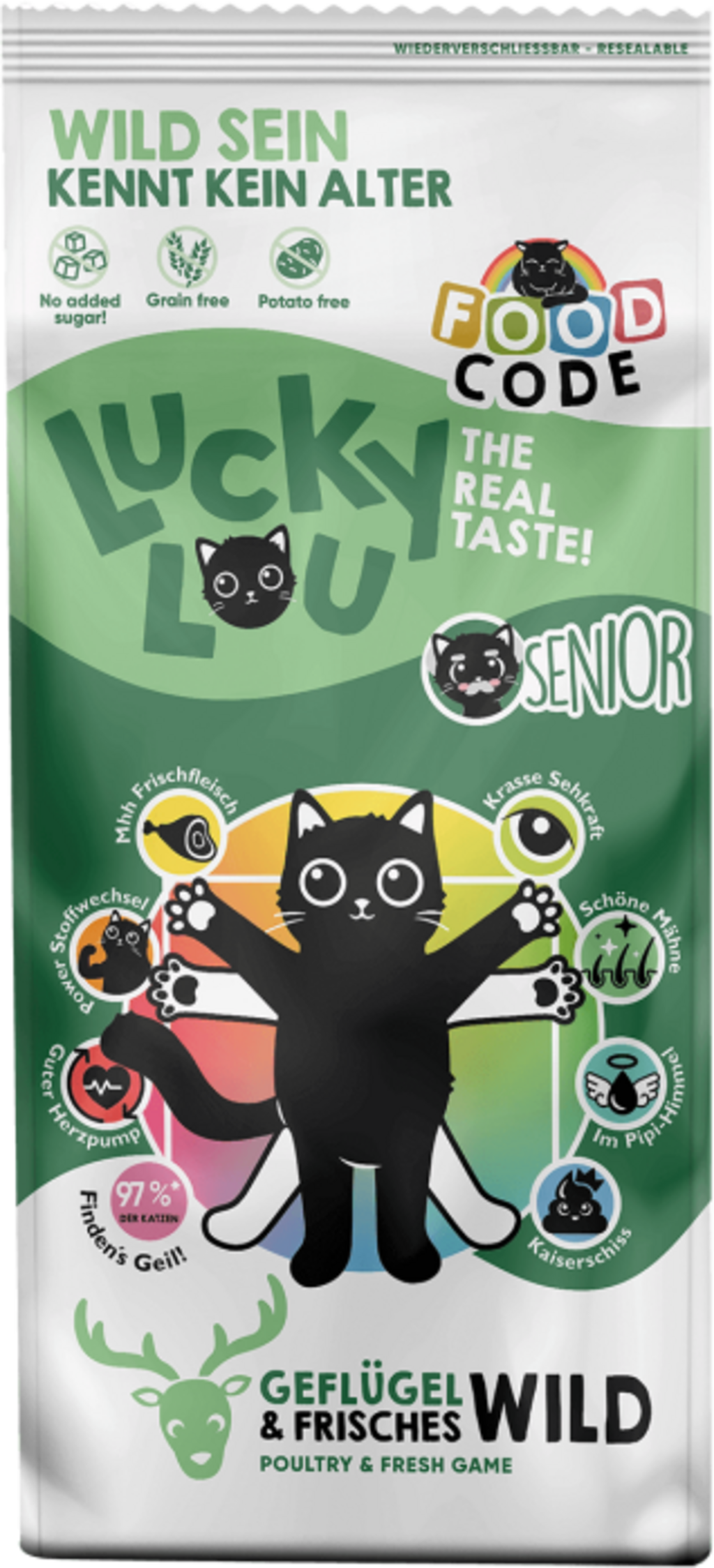 Lucky Lou Food Code Senior Geflügel & Wild - 3 kg