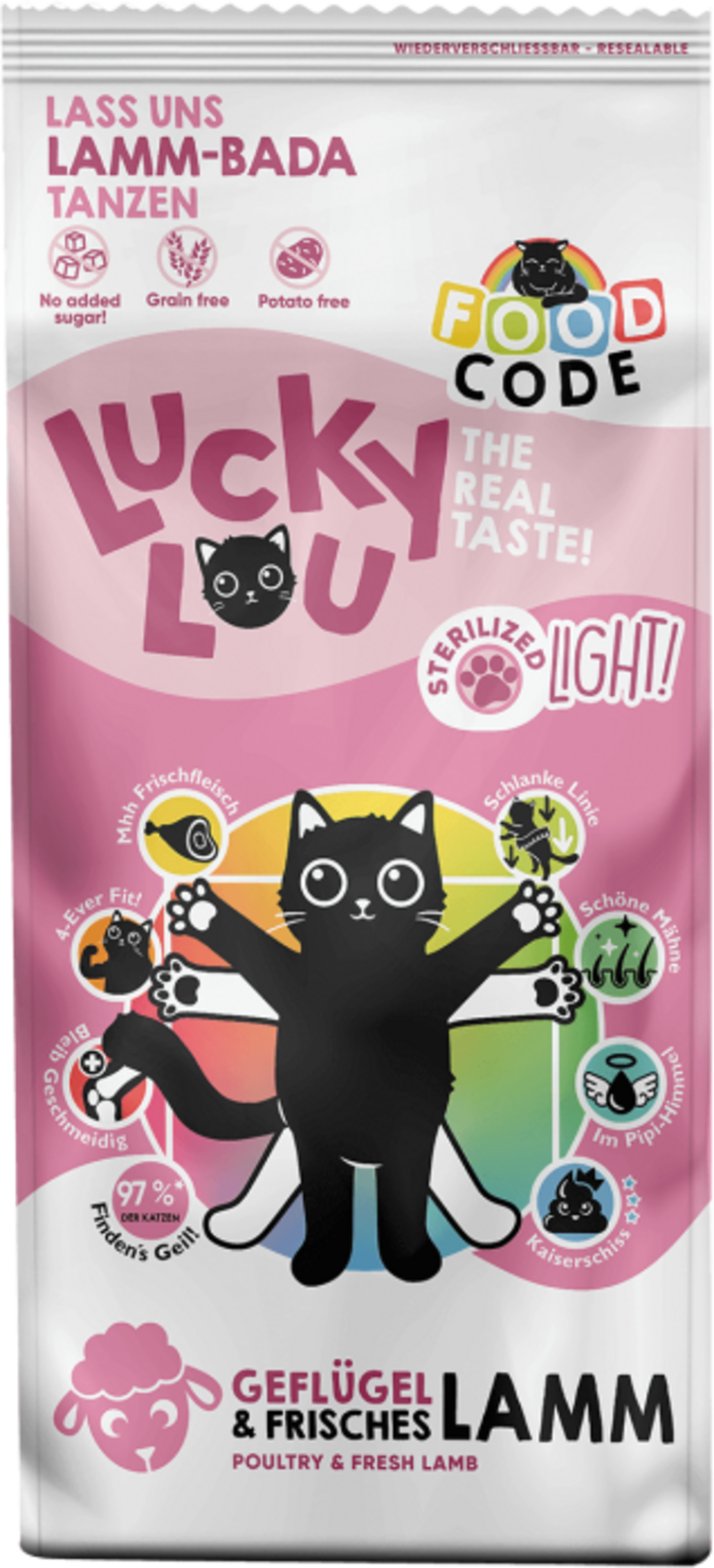 Lucky Lou Food Code Light Geflügel & Lamm - 3 kg