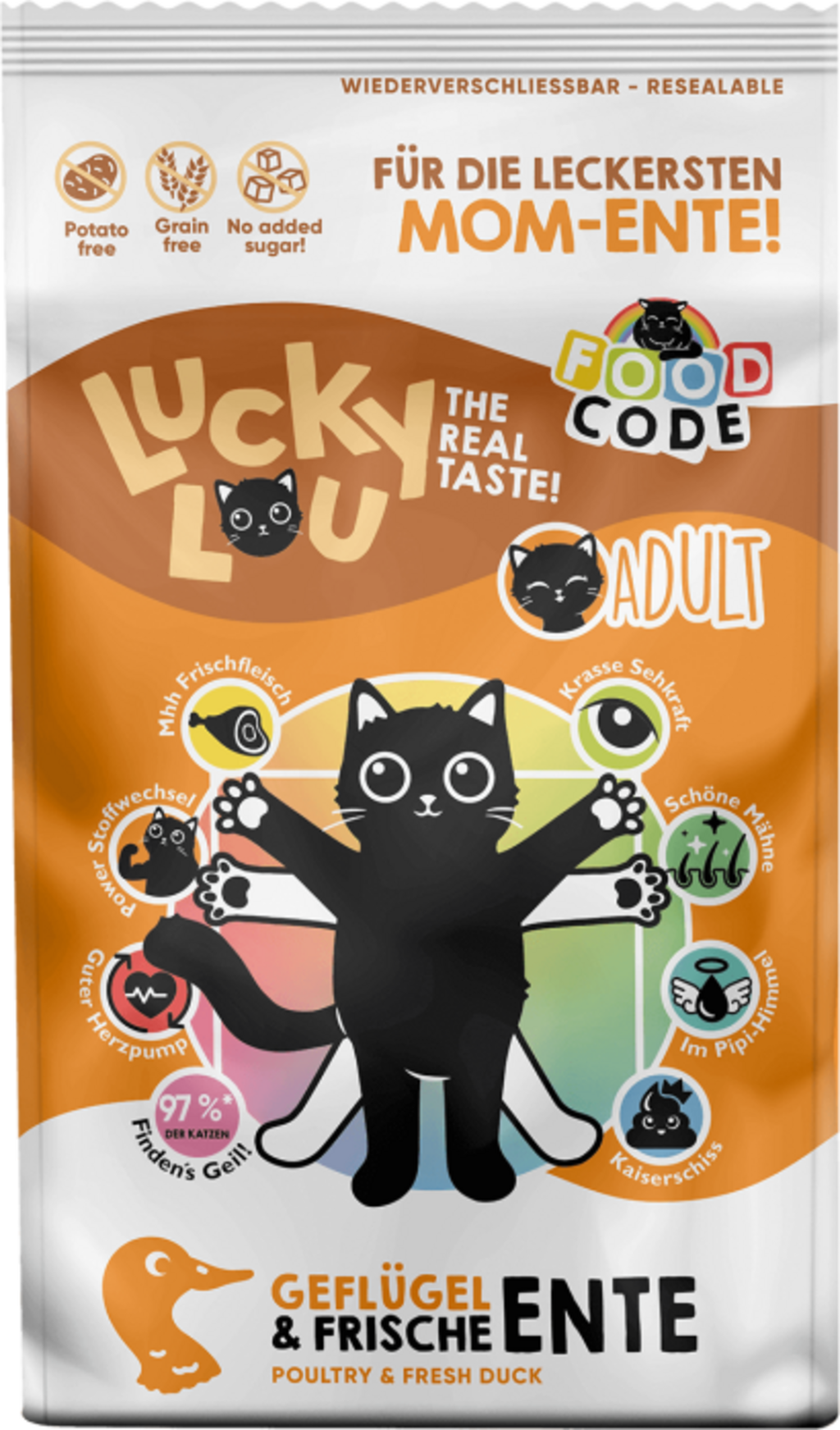 Lucky Lou Food Code Adult Geflügel & Ente - 1,70 kg