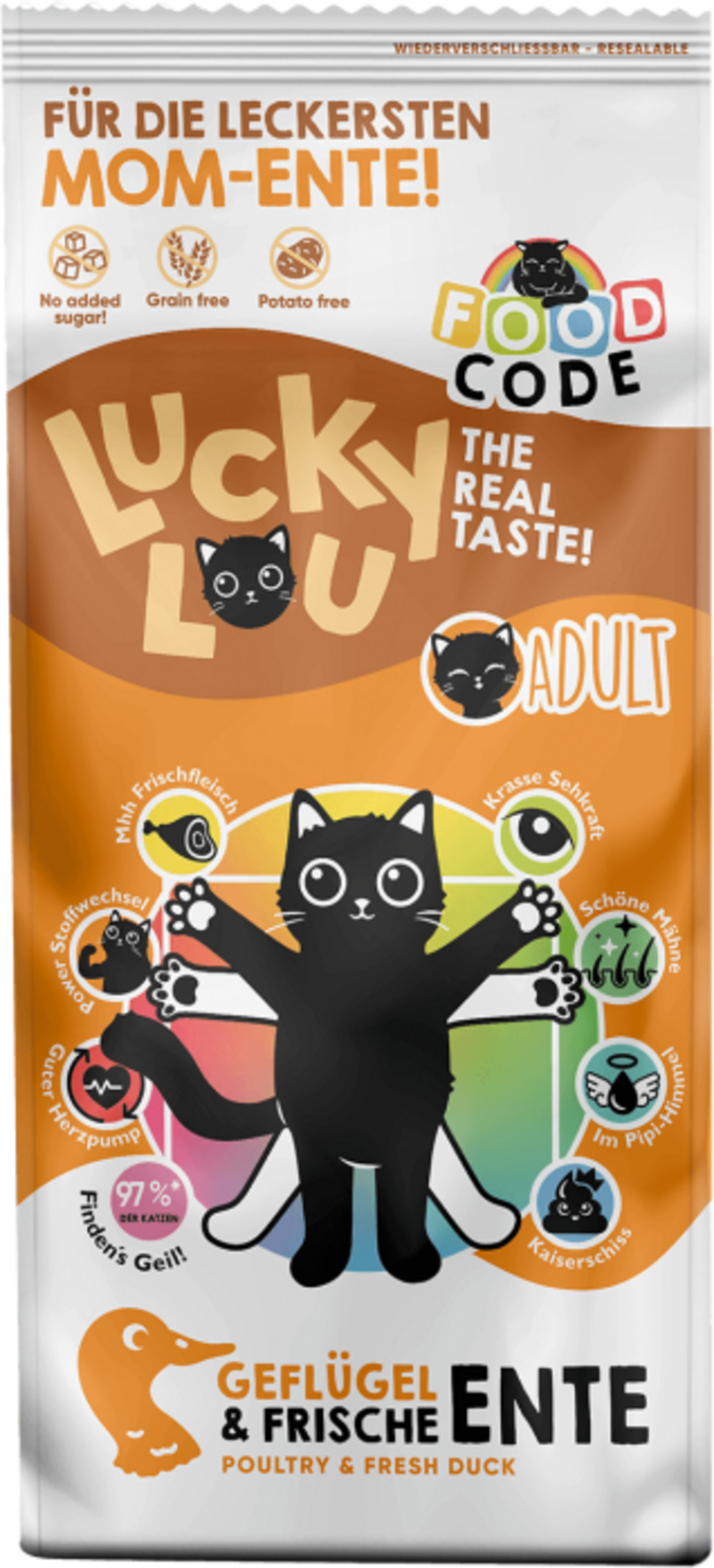 Lucky Lou Food Code Adult Geflügel & Ente - 3 kg