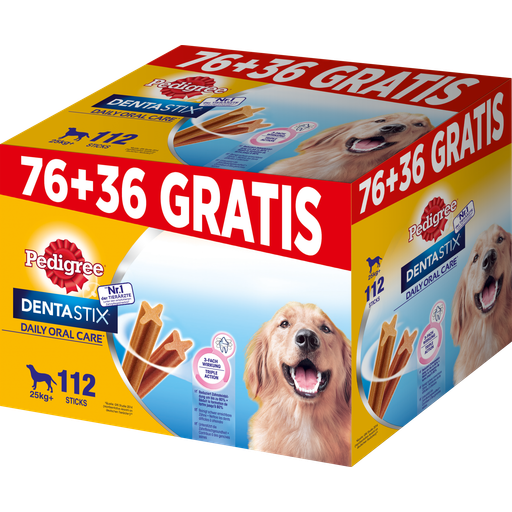 Dentastix - Confezione Maxi 76 Stick + 36 GRATIS - 1 pz.